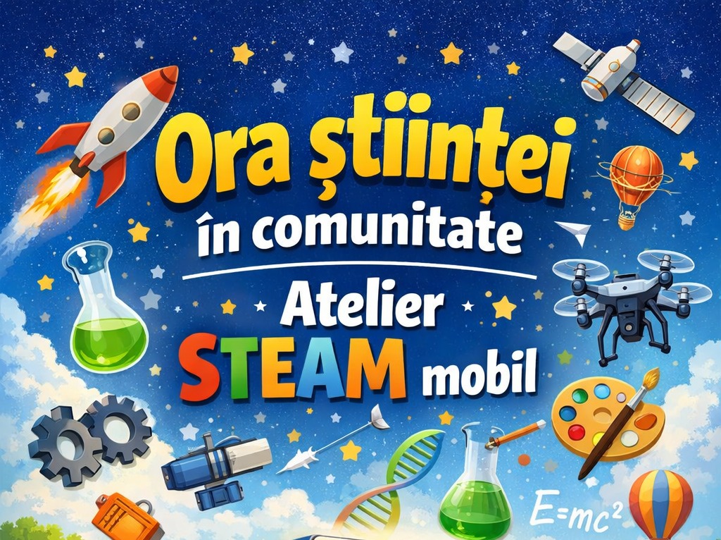 Ora științei în comunitate – Atelier STEAM mobil (Lădești, Vâlcea)
