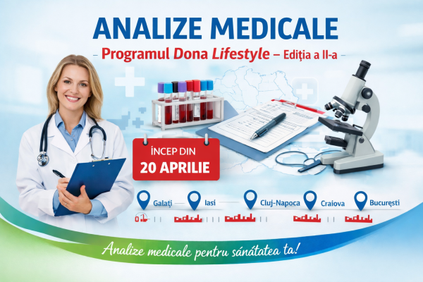 Analize medicale Dona Lifestyle – ediția a II-a | - Programări și laboratoare