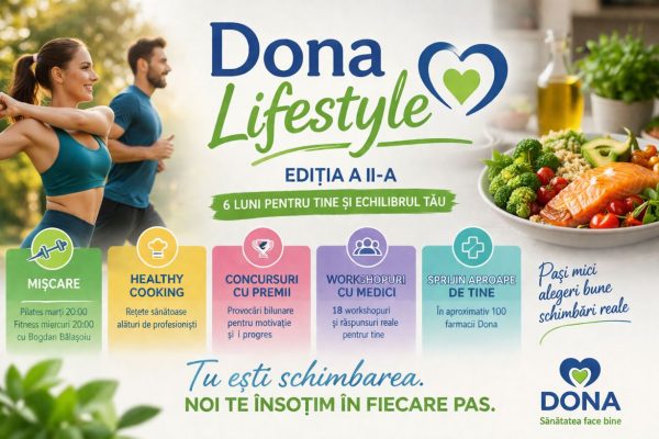 Programul activităților Dona Lifestyle – Ediția a II-a: 6 luni pentru tine și echilibrul tău