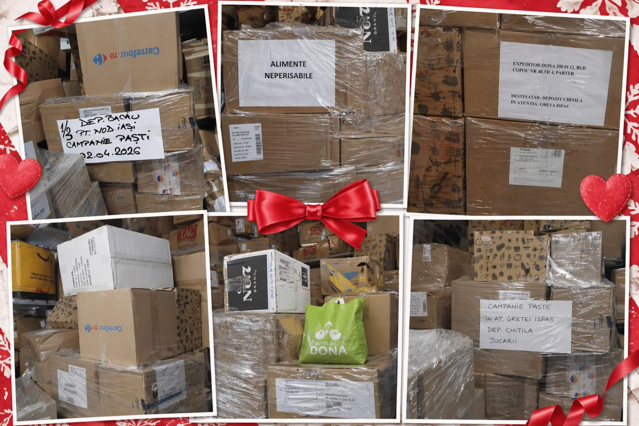 Colete transportate prin Dona Cargo pentru campania de Paște