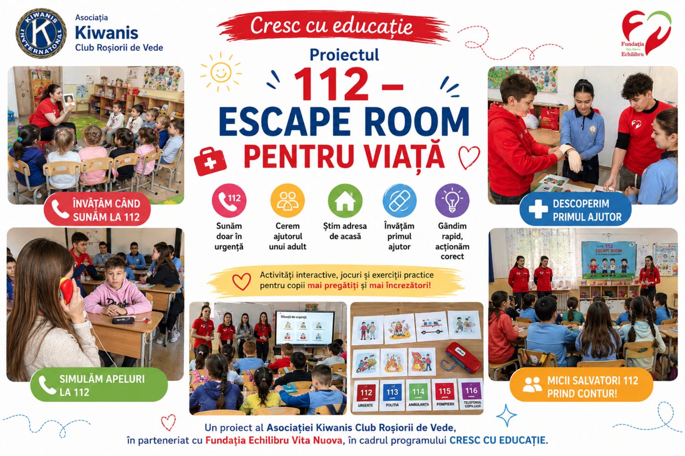 Proiectul 112 Escape Room pentru Viață - Roșiorii de Vede