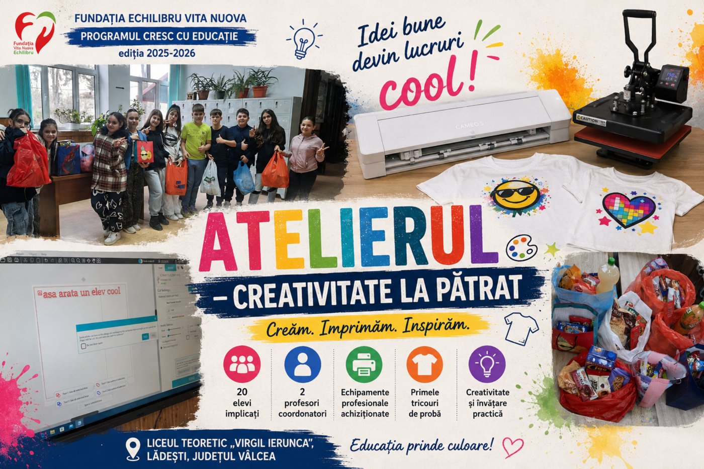 Atelierul Creativitate la pătrat - Lădești
