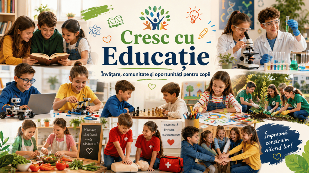 Cresc cu Educație: proiecte care aduc învățarea mai aproape de copii și comunități