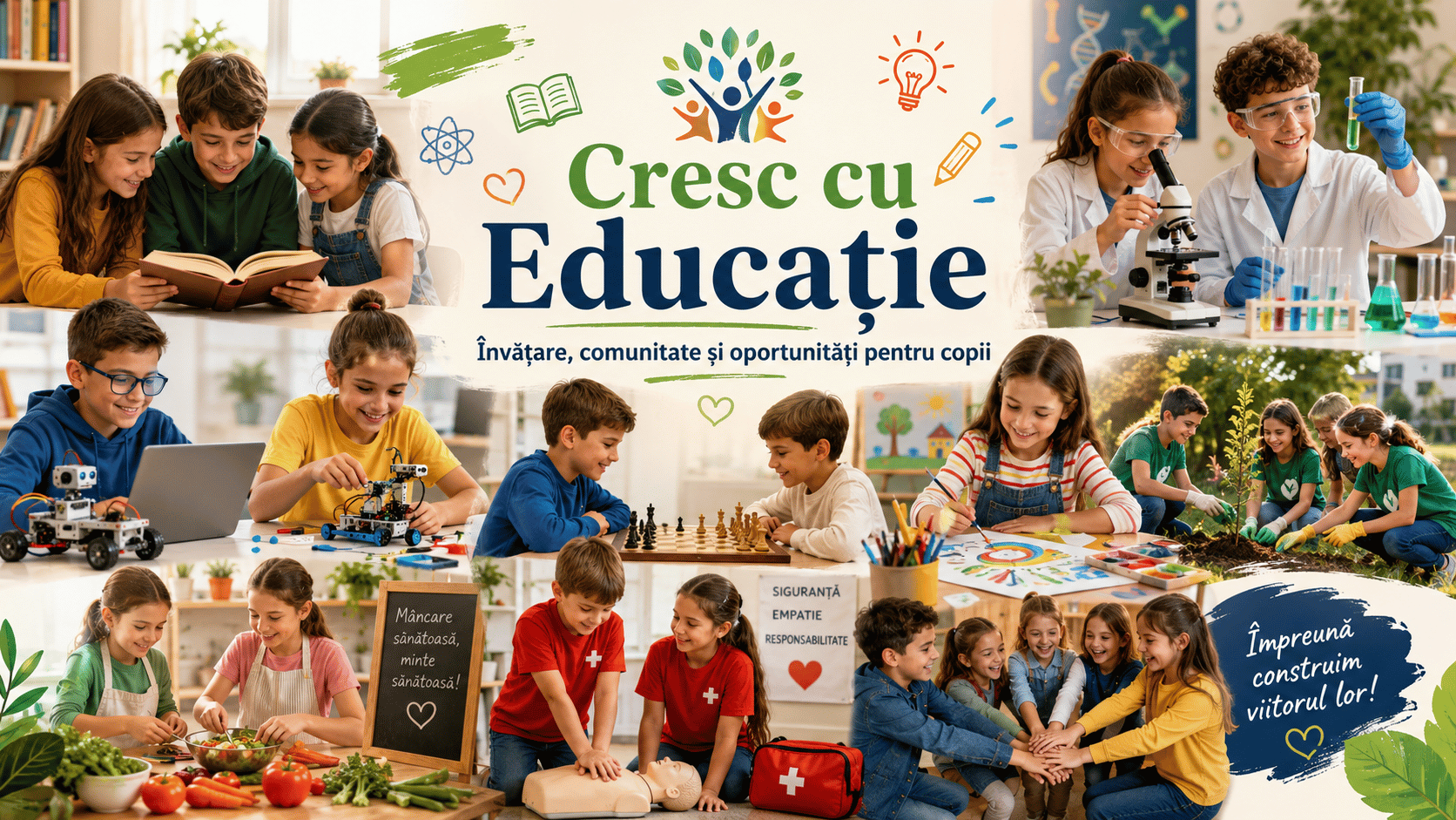 Cresc cu Educație: proiecte care aduc învățarea mai aproape de copii și comunități