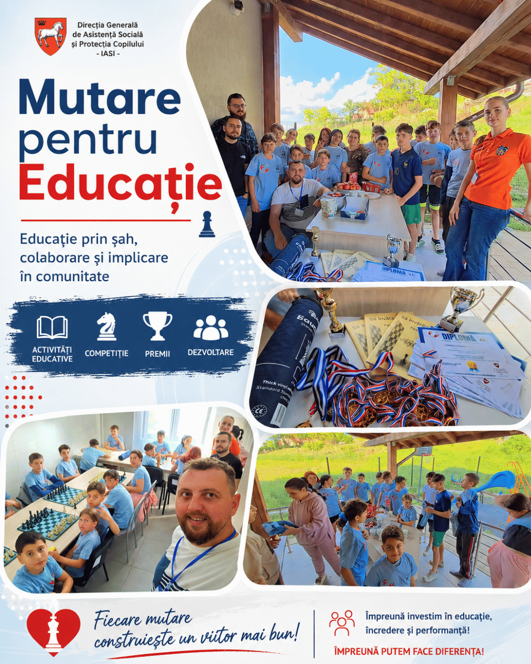 Mutare pentru Educație - șah educațional pentru copii