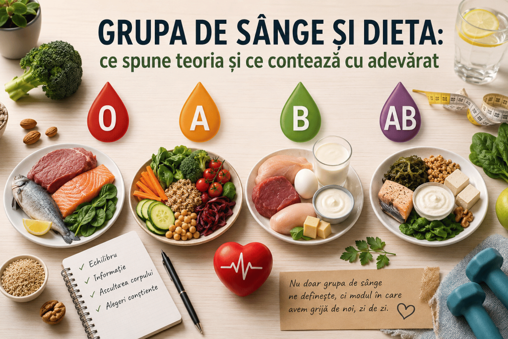 Grupa de sânge și dieta: ce spune teoria și ce contează cu adevărat