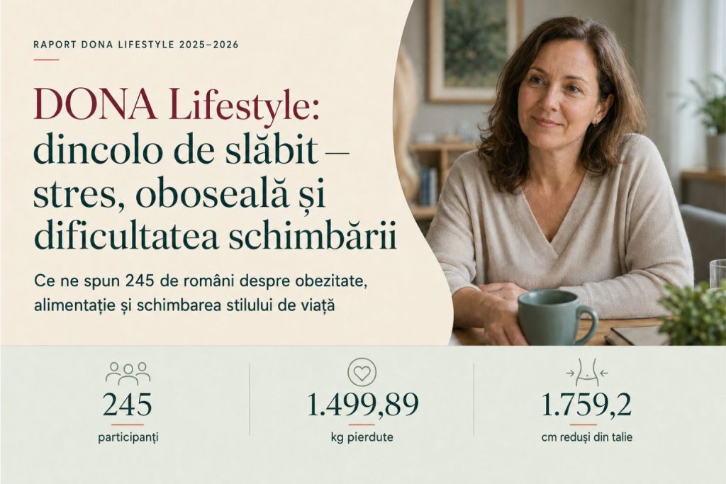 Raportul primei ediții DONA Lifestyle: obezitate și stil de viață