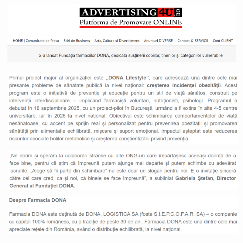 Imagine pentru articolul publicat de Advertising4U